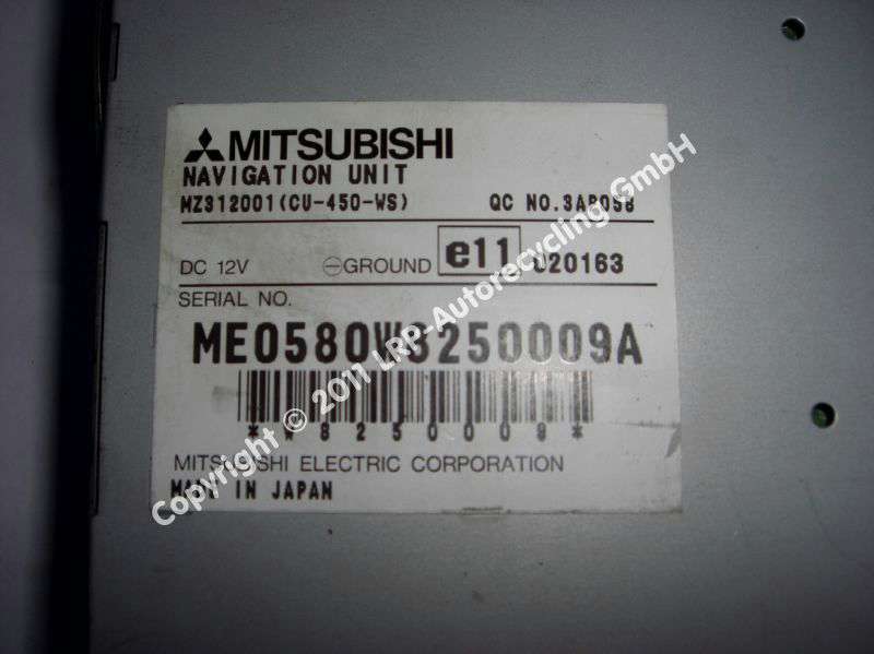 Mitsubishi Space Wagon Navigation Unit MZ312001 BJ1998